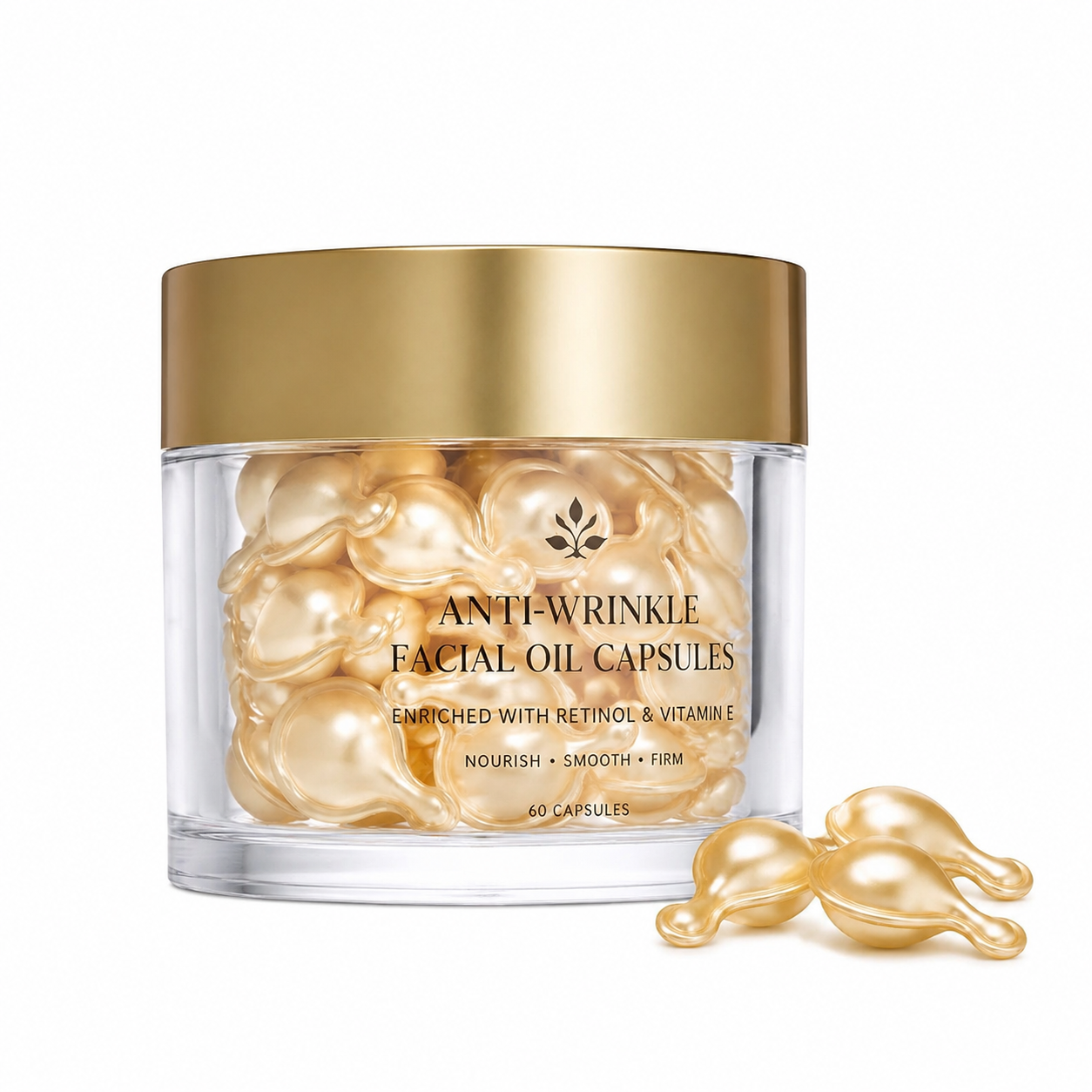 Anti-Wrinkle Facial Oil Capsules with Retinol &amp; Vitamin E