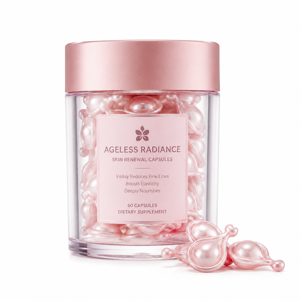 Ageless Radiance Skin Renewal Capsules with Vitamins A, C &amp; E, Ceramide &amp; Botanical Oils