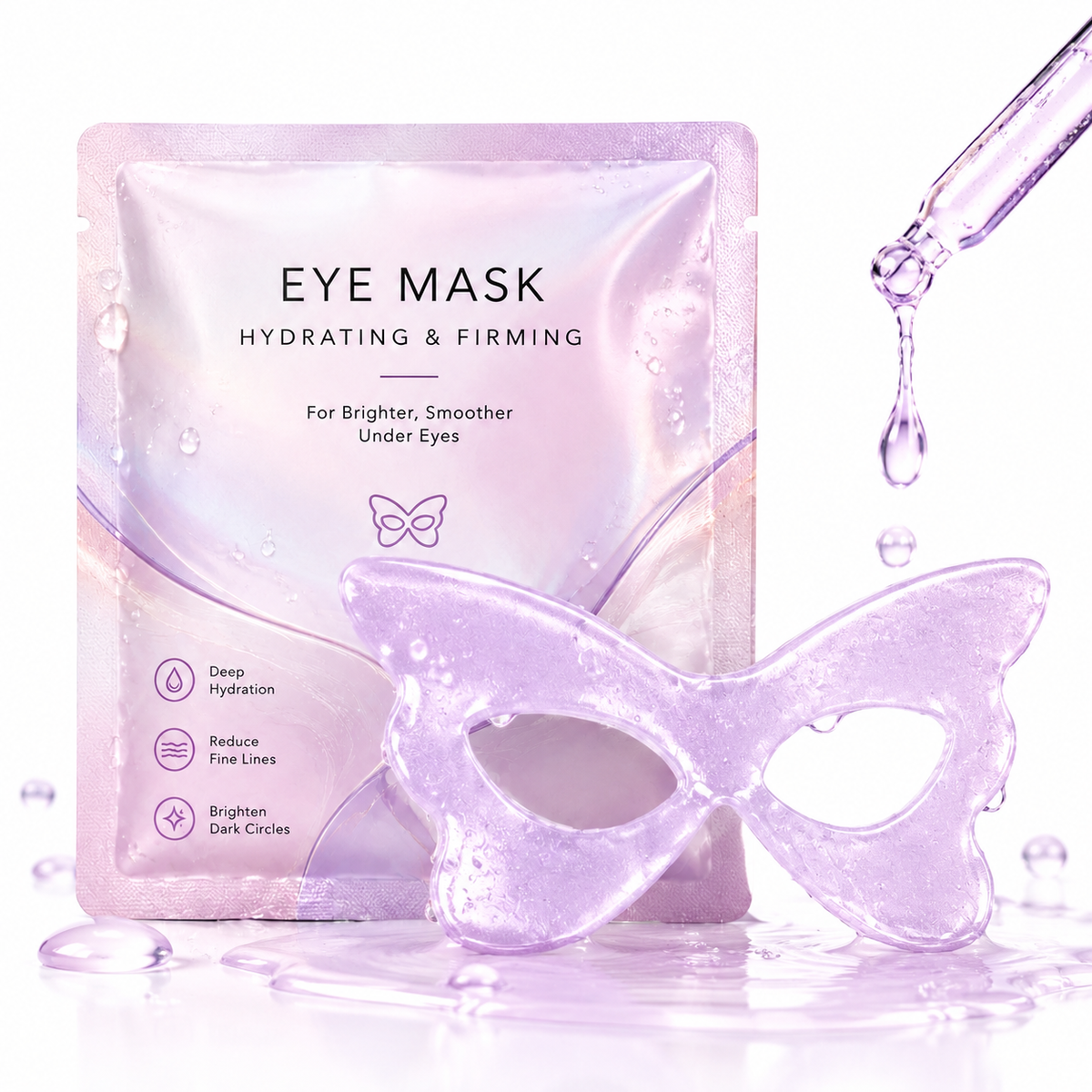 Hydrating &amp; Firming Eye Mask with Hyaluronic Acid, Niacinamide &amp; Collagen