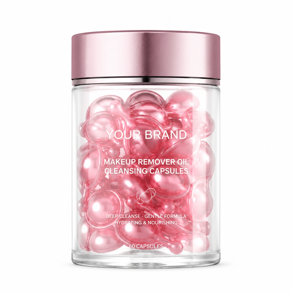 Makeup Remover Oil Cleansing Capsules with Jojoba Oil &amp; Squalane