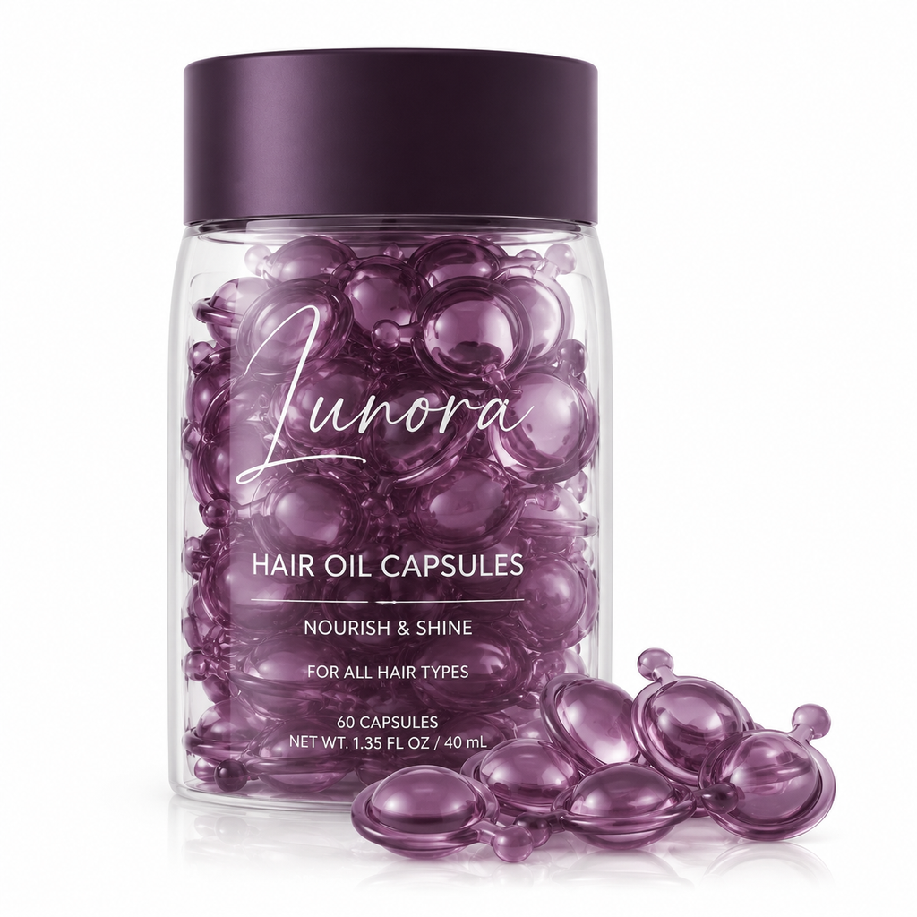 Nourishing Hair Serum Capsules with Argan Oil, Macadamia Oil &amp; Vitamin E