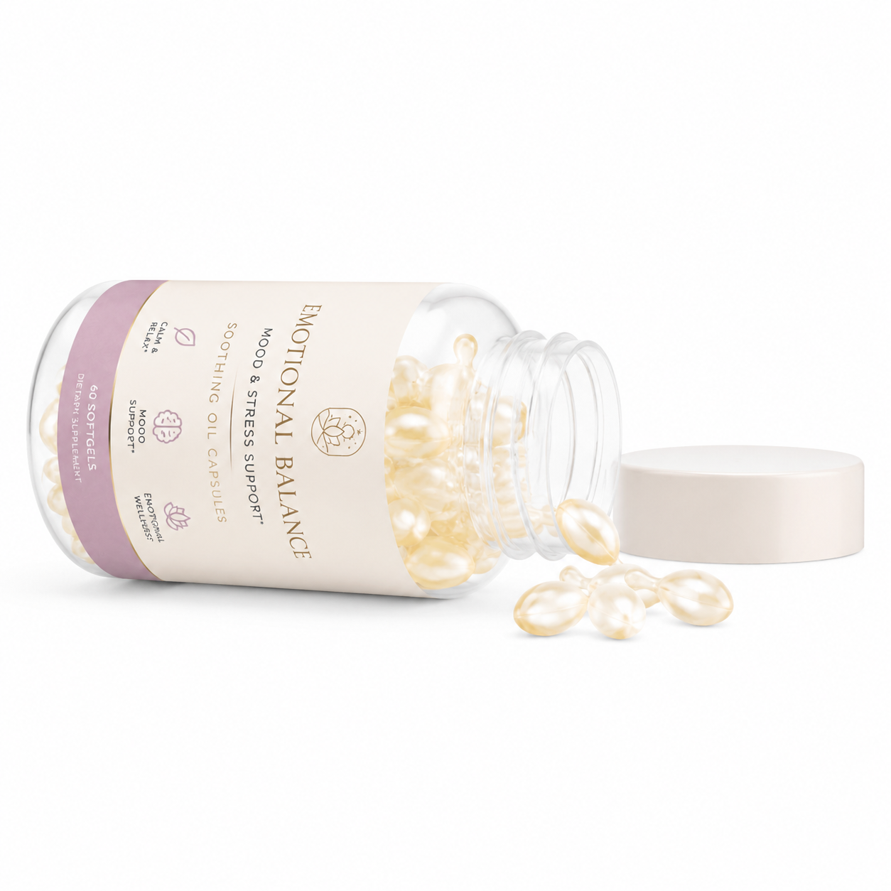 Emotional Balance Mood Support Capsules with L-Theanine, Chamomile &amp; Vitamin E