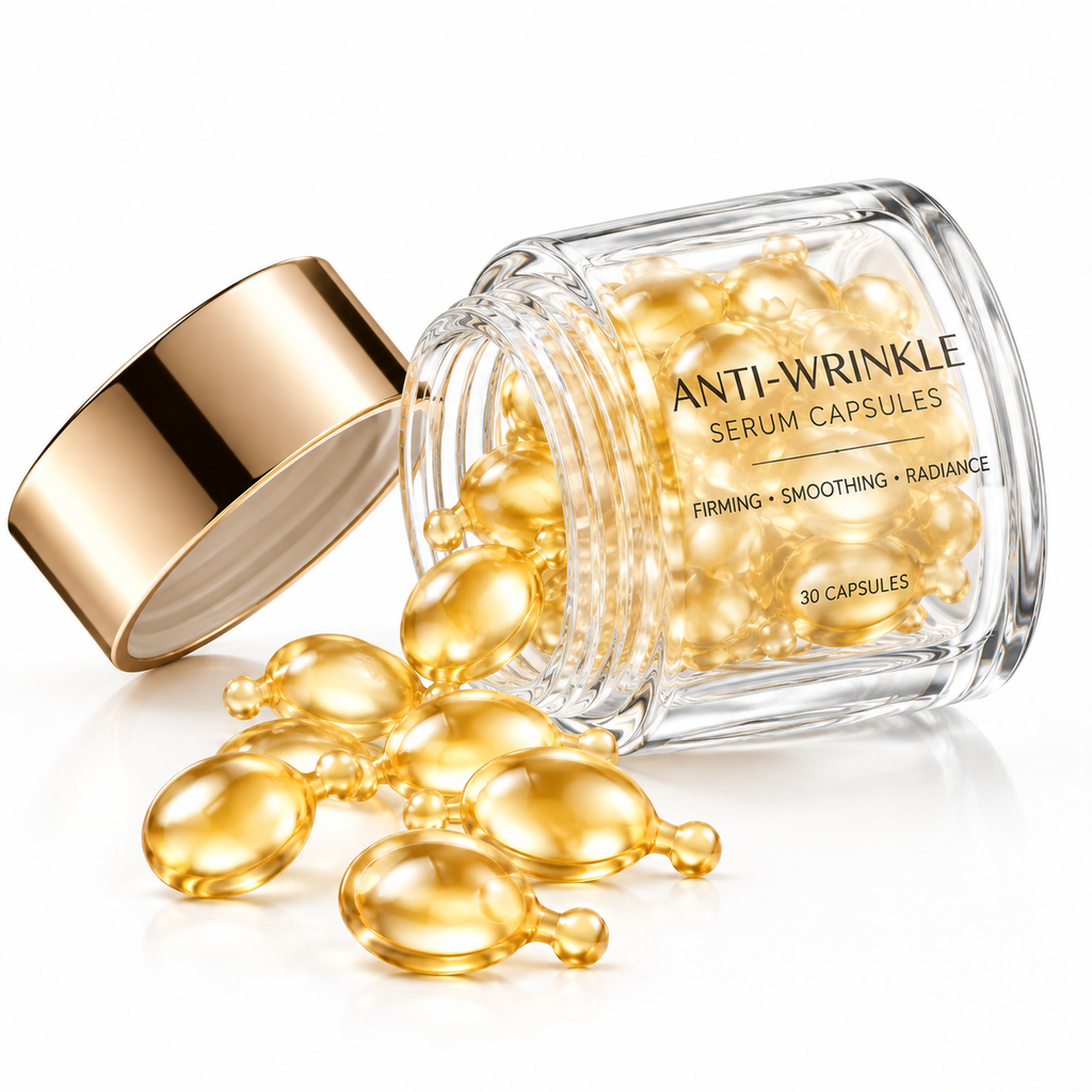 Anti-Wrinkle Serum Capsules with Salicylic Acid, Tea Tree Oil &amp; Niacinamide
