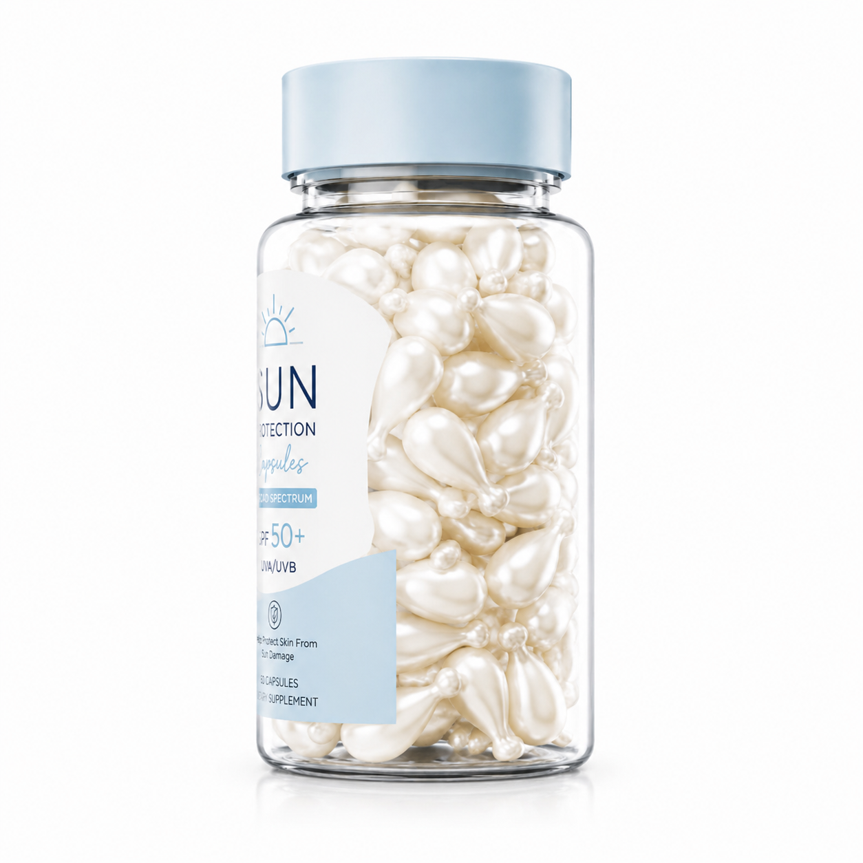 Sun Protection Capsules SPF 50+ with Antioxidants &amp; Skin Defense Nutrients