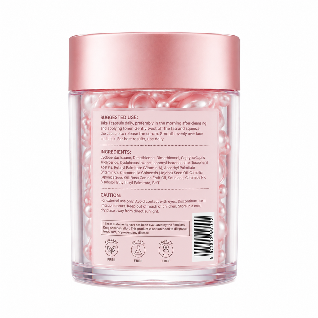Ageless Radiance Skin Renewal Capsules with Vitamins A, C &amp; E, Ceramide &amp; Botanical Oils
