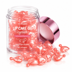 Lip Care Oil Capsules with Castor Oil, Jojoba Oil, Squalane &amp; Vitamin E