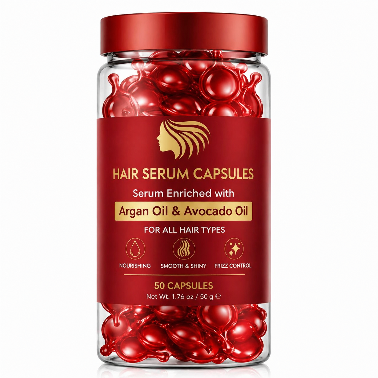 Anti Frizz Hair Capsules for Dry And Damaged Hair Lightweight Leave In Treatment OEM