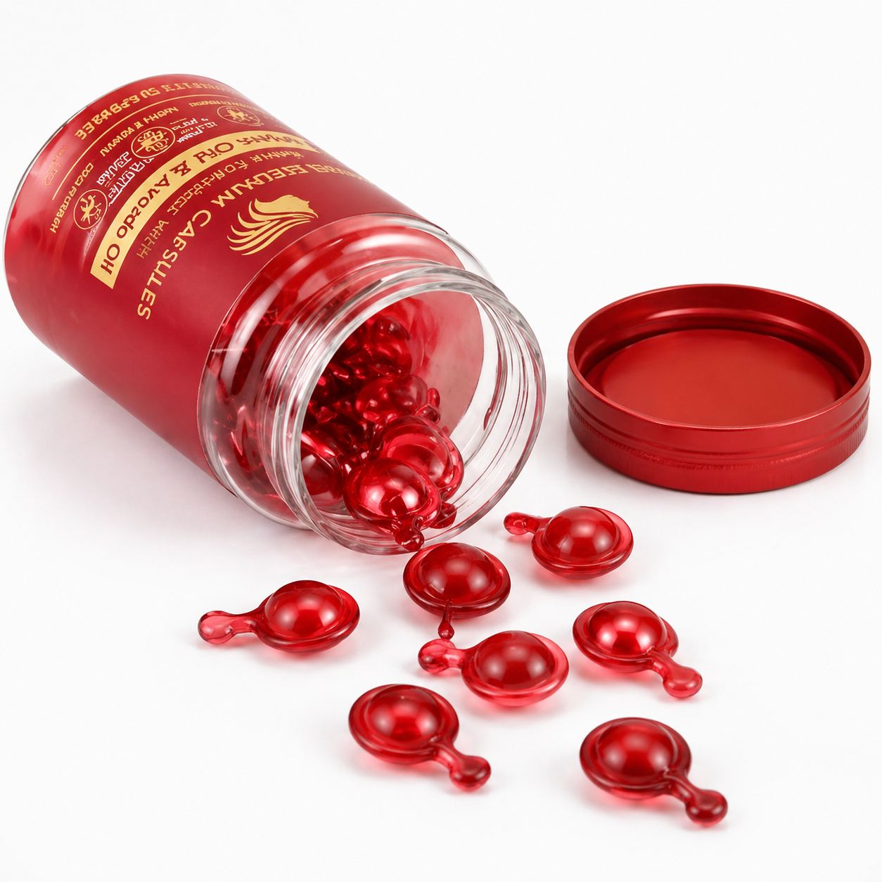 Anti Frizz Hair Capsules for Dry And Damaged Hair Lightweight Leave In Treatment OEM