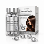 Hair Vitamin Oil Capsules with Argan Oil Smooth Shine And Frizz Control OEM