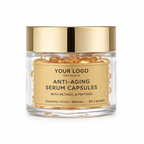 Retinol And Peptide Anti-Aging Serum Capsules Firming Skin Renewal Private Label OEM