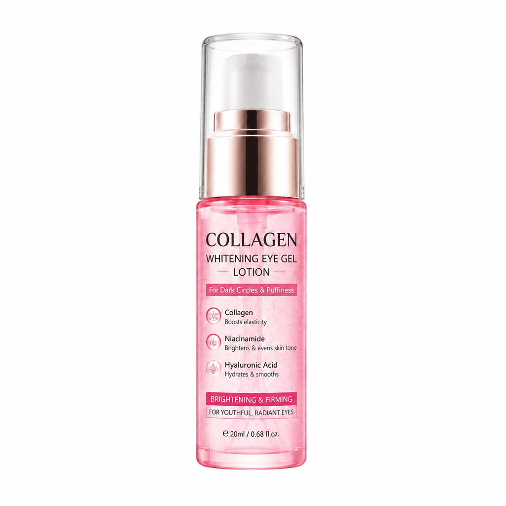 Collagen Niacinamide Hydrating Eye Gel Lotion for Dark Circles Puffiness Fine Lines