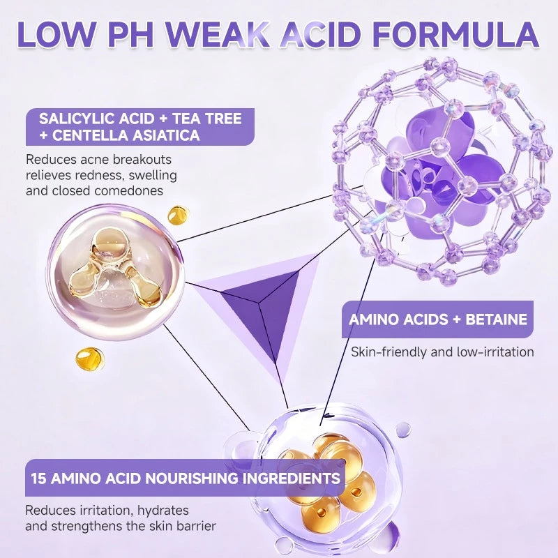 LABUBU Facial Wash Low PH Acne Cleanser Sabun muka 100 gram Untuk Kulit Sensitif