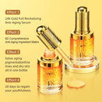 Aavini 24K Gold Foil Anti-Aging Serum 30ml Firming Hydrating Radiant Glow
