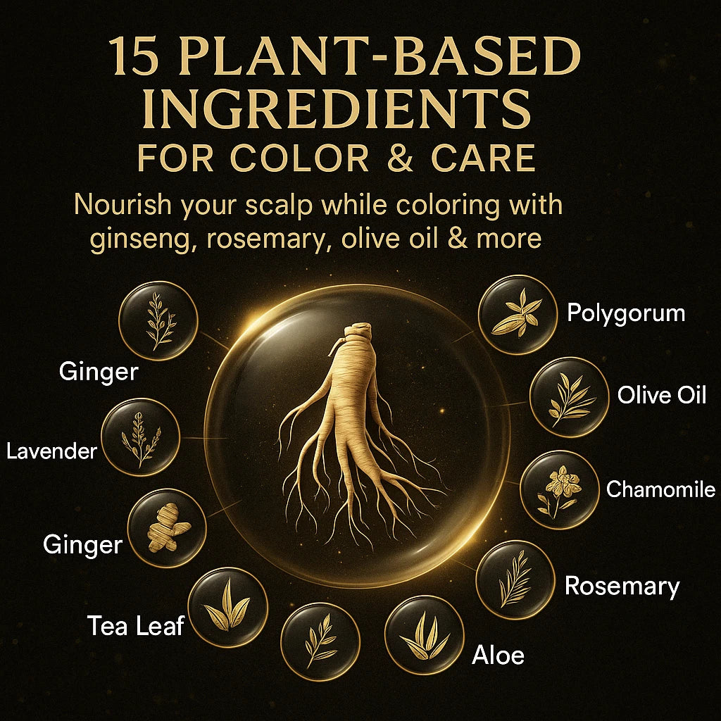 Aavini Bubble Hair Dye – Ginseng Extract, Covers Gray Hair, Easy One-Wash Color