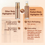 Aavini Body Highlighter Oil 100g Radiant Glow Shimmer Smooth Skin Finish