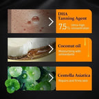 Aavini Coconut Chocolate Self Tanning Mousse: Streak-Free Natural Bronze Glow
