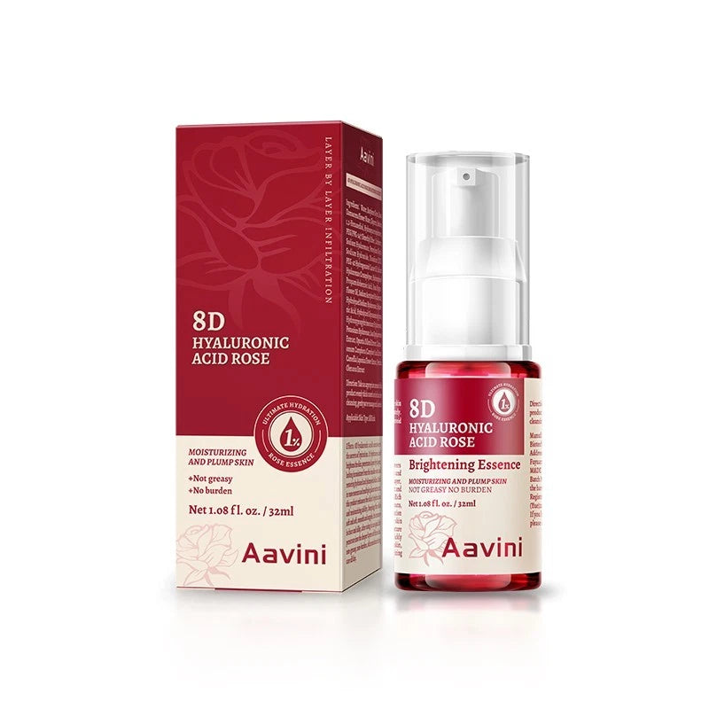 Aavini Rose Glow Essence 32ml 8D Hyaluronic Acid Hydration Skin Repair