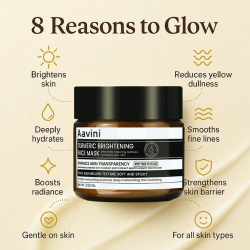 Aavini Turmeric Face Mask 90g Brightening, Anti-Dullness & Hydrating Care