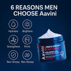 Aavini Face Cream for Men 60g Hydrating & Brightening Peptide Anti-Aging Care